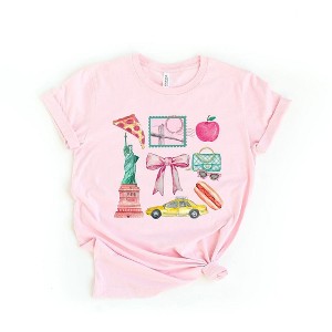 Simply Sage Market Women's Coquette New York Collage Short Sleeve Graphic Tee - 1 of 3