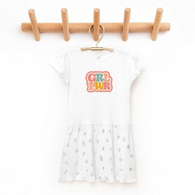 The Juniper Shop Girl Power Retro Toddler Graphic Dress