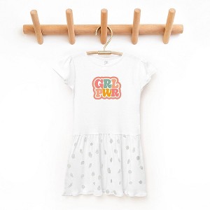 The Juniper Shop Girl Power Retro Toddler Graphic Dress - 1 of 3
