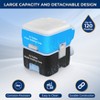 SereneLife 20L Outdoor Portable Toilet with Detachable Waste Tank, Hand Sprayer, and Carry Bag - SLCATL200, Moonwhite - 3 of 4