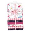 Little Treasure Hudson Baby Girls Cotton Poly Flannel Receiving Blankets 7Pk Multipack - 2 of 2