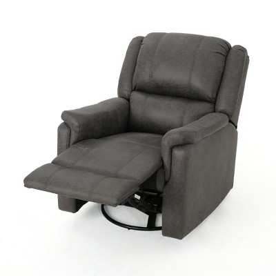 NicBex Glider Rocking Chair,Upholstered Swivel Recliner Chairs with High Backrest ,Modern Rocking Chair,Nursing Chair for Bedroom