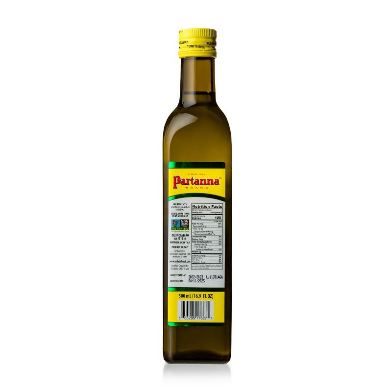 Partanna Everyday Organic Unfiltered Extra Virgin Olive Oil - 500ml, 4 of 6