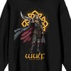 Lord Of The Rings War Of The Rohirrim Wulf Rule The World Adult Black Crew Neck Long Sleeve Sweatshirt - 2 of 4