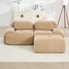 Oversized Corduroy Modular L/U-Shaped Cloud Sectional Sofa with Ottomans, Free combination, Pet-Friendly, No Assembly Required - 4 of 4