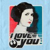 Men's Star Wars Princess Leia I Love You Poster T-Shirt - 2 of 4