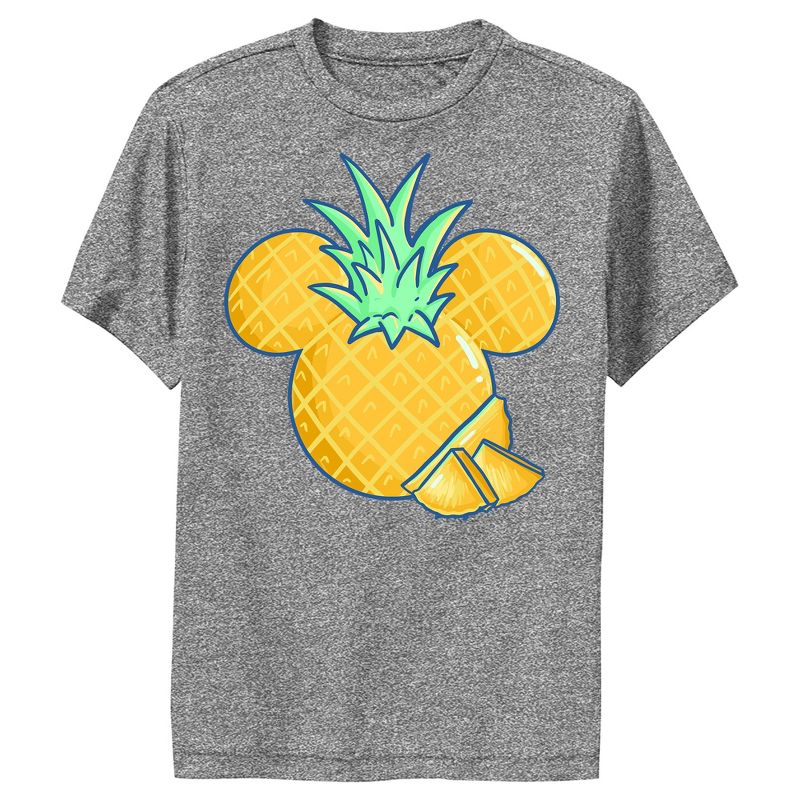 Boy's Disney Mickey Mouse Cut Pineapple Silhouette Performance Tee, 1 of 5