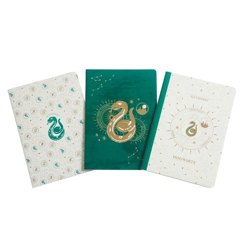 Harry Potter: Slytherin Constellation Sewn Notebook Collection (Set of 3) - (Harry Potter: Constellation) by  Insight Editions (Paperback), 1 of 2