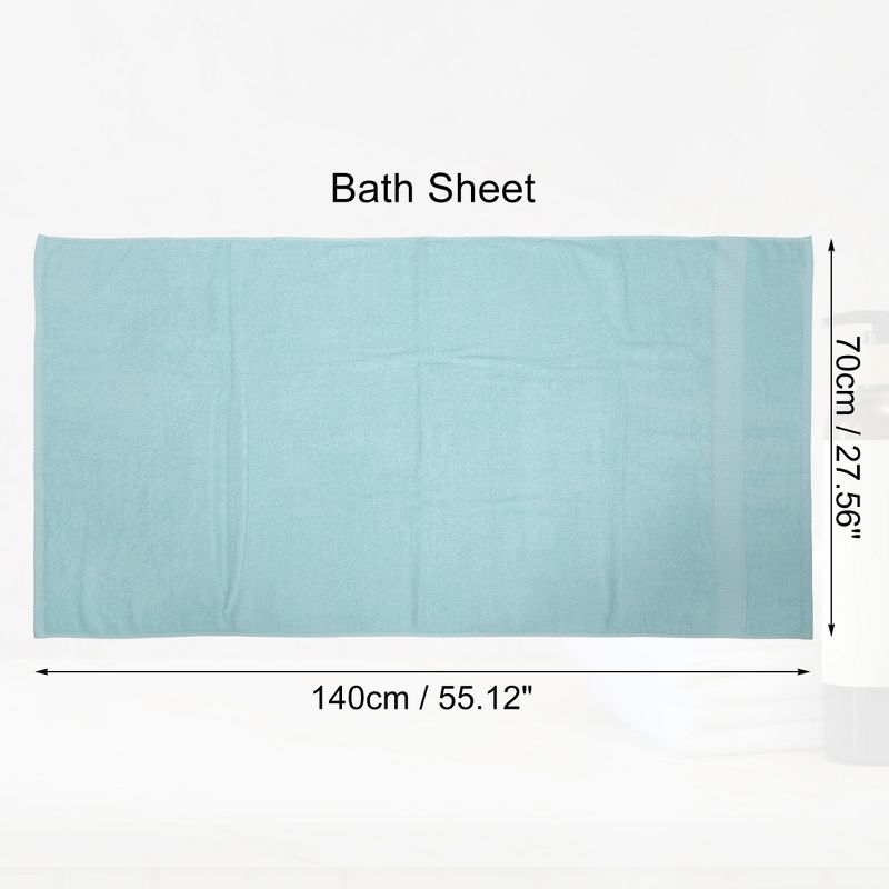 Unique Bargains Soft Absorbent Cotton Bath Towel for Bathroom kitchen Shower Towel 1 Pcs, 4 of 7