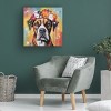 Canvas Wall Art - Ivan Guaderrama 'Daisy Crowned Boxer' Wall Art for Living Room, Bedroom, or Office Décor by Trademark Fine Art - 24 x 24 Inches - 4 of 4