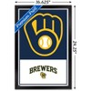 Trends International MLB Milwaukee Brewers - Logo 22 Framed Wall Poster Prints - 3 of 4