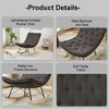 NicBex Velvet Glider Rocking Chair, Upholstered Nursery Armless Rocking Chair with High Back, Modern Rocking Chair, Bedroom Nursing Chair - 4 of 4