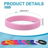 Unique Bargains Sports Party Games Fashion Silicone Bracelet Wristbands 60 Pcs - 2 of 4