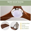 YUHAO 52 inch  Noiseless Reversible 6 Speed Motor Ceiling Fan With Light, Solid Wood Blades and Remote Control - 4 of 4