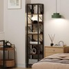 Garvee Narrow Bookshelf Tall Skinny Bookcase 6 Tier Storage - 3 of 4