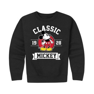 Boys' - Disney - Mickey Classic 1928 Graphic Long Sleeve Fleece Sweatshirt - 1 of 4