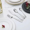 DOMETOUR 24-Piece Stainless Steel Flatware Set Service for 6 People Silver - 3 of 4