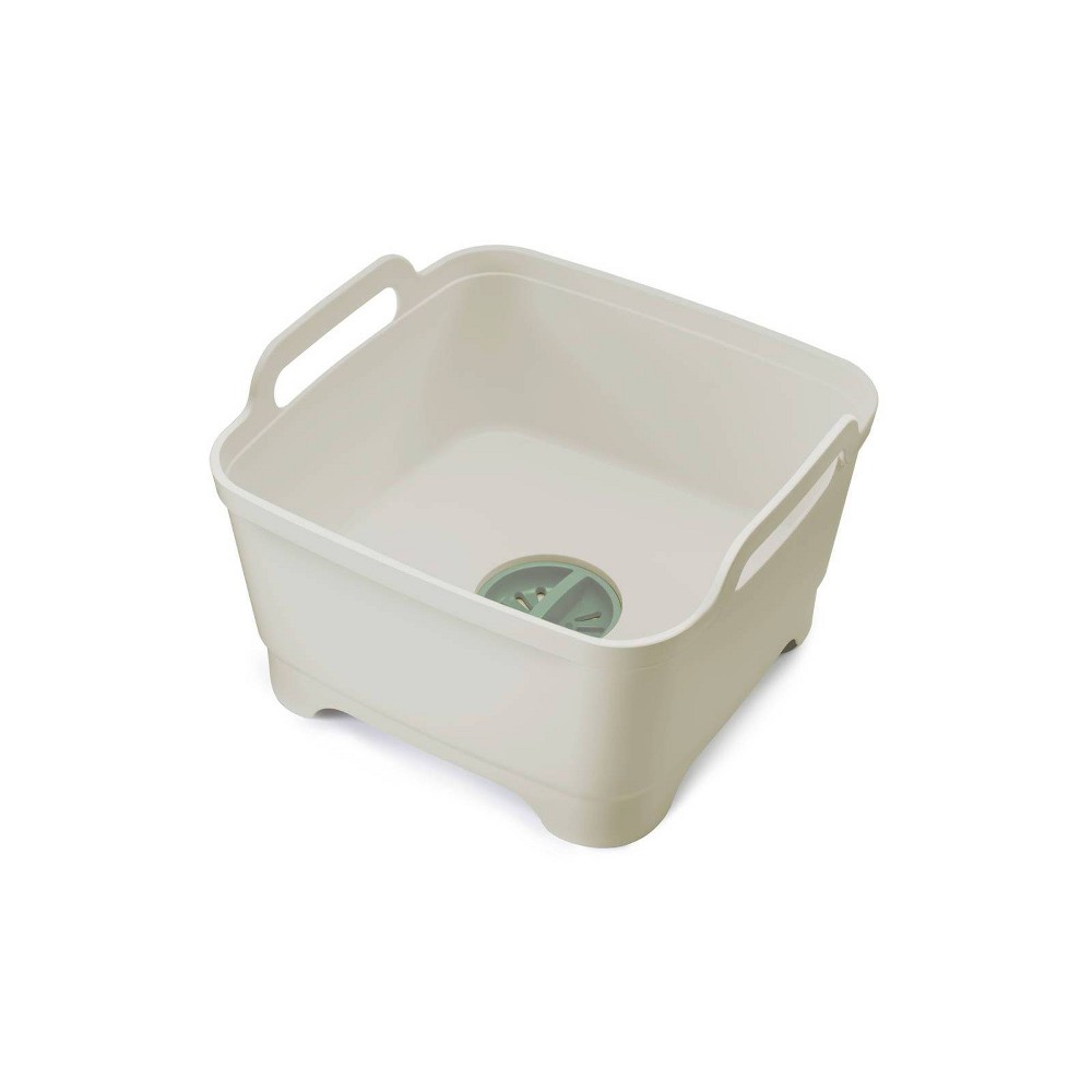 Joseph Joseph Wash and Drain Washing up Bowl Light Stone/Sage