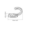 Unique Bargains Zinc Alloy Double Prong Retro Hanging Towel Backpack Clothes Scarf Keys Hat Wall Hooks - 2 of 4