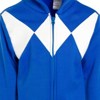 Power Rangers Blue Ranger Red Ranger Black Ranger Fleece Zip Up Hoodie - 4 of 4