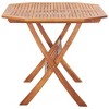 vidaXL Folding Patio Table 53.1 in.x33.5 in.x29.5 in. Solid Wood Acacia - 3 of 4