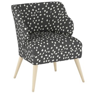 Mandolene Mid Century Arm Chair Scribble Dot Dark Gray - Project 62