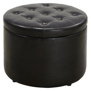 Designs4Comfort Round Shoe Ottoman - Breighton Home - 1 of 4