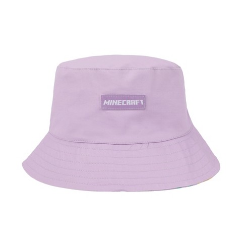 Minecraft Confetti Blocks Youth Purple Reversible Bucket Hat - image 1 of 4