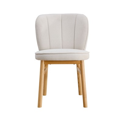 VYNXARIA 1 PC Wooden Frame Upholstered Shell Dining Chair,Modern Armless Chairs Comfor Kitchen Chairs for Living Room,Restaurant