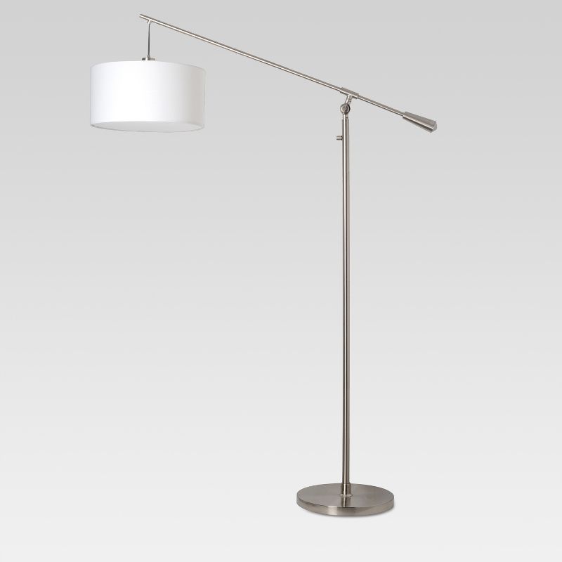 Cantilever Floor Lamp Nickel (Includes LED Light Bulb) - Threshold&#8482;, 1 of 3