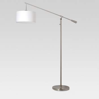 Cantilever Floor Lamp Nickel (Includes LED Light Bulb) - Threshold™