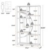 Resenkos Bookshelf, Bookcase Standing Shelf Unts,Freestanding Bookshelf, 68.9" Etagere Bookcase with 9 Open Shelves,White - 2 of 3