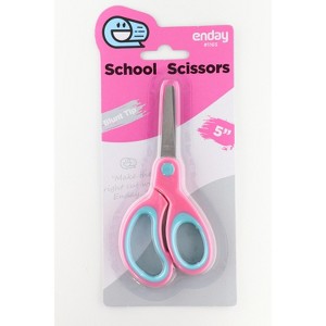 Kids Scissors, Right and Left-Handed 5” Blunt Tip Sharp Stainless Steel Scissors, - 1 of 4