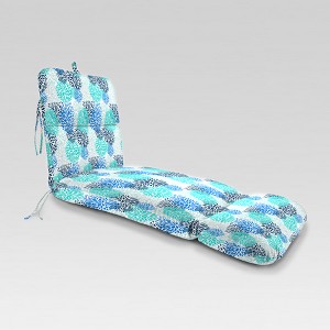 Outdoor Knife Edge Chaise Lounge Cushion - Blue Burst - Jordan Manufacturing