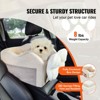 VEVOR Console Dog Car Seat, Center Console Dog Booster Seat for Small Dog, Pet Car Seat for Car Armrest with Clip-On Leash - 3 of 4