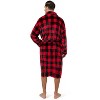 PAVILIA Mens Soft Robe, Plush Warm Bathrobe for Men, Long Spa Fleece Flannel with Shawl Collar, Pockets, Trim Piping - 3 of 4