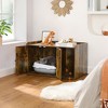 Litter Box Enclosure Cat Litter Box Furniture Hidden with Front Entry Modern Cat House - 4 of 4