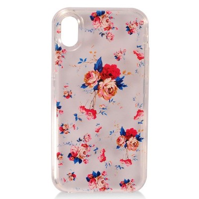 Insten 2 In 1 Hybrid Roses TPU Dual Layer Case For Apple iPhone XS Max - Multi-Color by Eagle