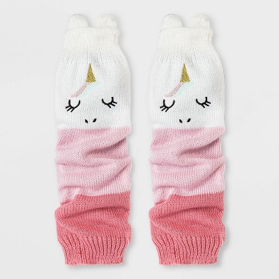 Girls' Unicorn Legwarmers - Cat & Jack™ Pink One Size