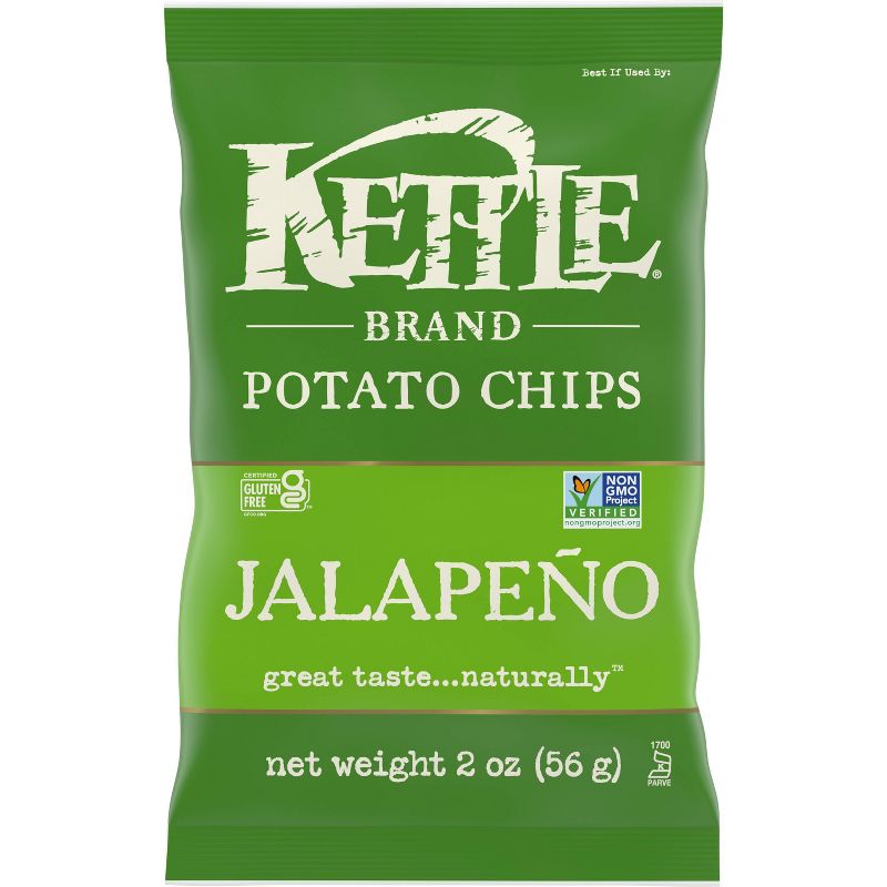 Kettle Brand Potato Chips Jalapeno Kettle Chips Snack - 2oz, 1 of 6