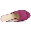 Allegra K Women's Slip-on Block Heel Slide Sandals - 4 of 4