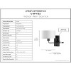 Urban Ambiance Luxury Transitional Wall Sconce 11.75''H x 10''W,  Midnight Black Finish,  Emerald Collection, UHP4132 - 4 of 4