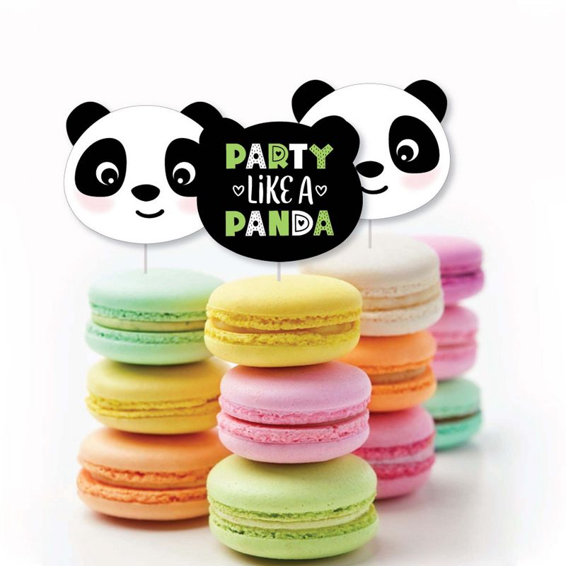 Big Dot of Happiness Party Like a Panda Bear - DIY Shaped Baby Shower or Birthday Party Cut-Outs - 24 Count, 3 of 6