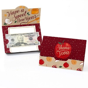 Big Dot of Happiness Rosh Hashanah - New Year Money and Gift Card Holders - Set of 8 - 1 of 4