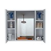 Chery Life Double Door Medicine Cabinet with Mirror, One External Shelf - 3 of 4