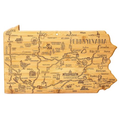 Totally Bamboo Destination Pennsylvania Serving and Cutting Board