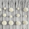 Lush Décor Boho Pom Pom Tassel Linen Window Curtain Panel Light Gray Single 52X95 - 2 of 4