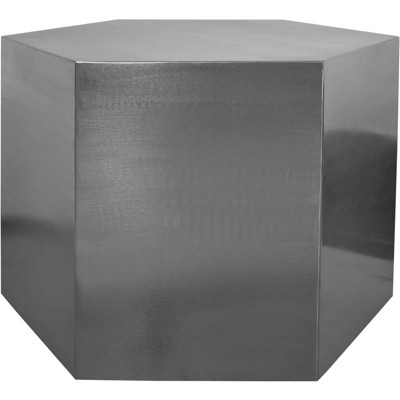 Hexagon Brushed Chrome Modular Coffee Table
