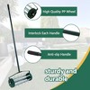 QingMoon Rolling Lawn Aerator, Rotary Push Tine Spike Soil Lawn Aerator with 3-Piece Long Steel Handle for Garden Yard Grass Maintenance - 4 of 4