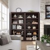 5 Tier Bookcase, Farmhouse Book Shelf with Storage Open Display Bookshelves, 71" Tall Book Case Wooden 5 Shelf Bookcase - 3 of 4